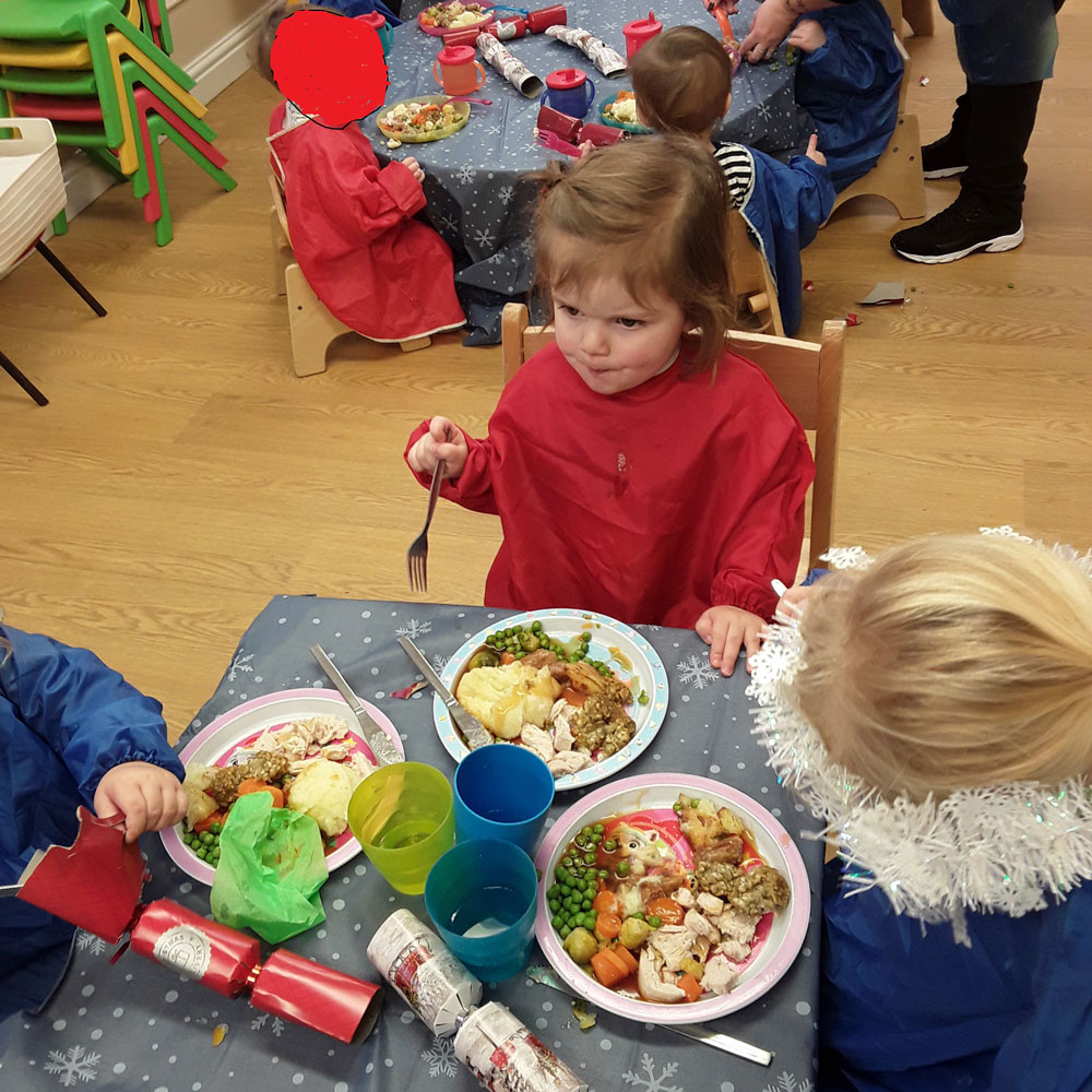 Christmas Dinner 2019 at Little Ducklings Nursery, Wombwell, Barnsley